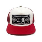 Chrome Hearts CH Hollywood Trucker Hat Red/White