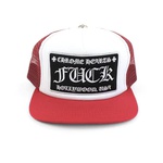 Chrome Hearts FUCK Hollywood Trucker Hat Red/White
