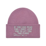 Dior x CACTUS JACK Cashmere Knit Beanie Violet