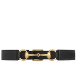 Gucci Horsebit Leather Belt 1 Width Black