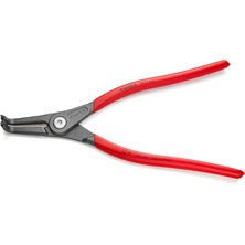 Knipex Precision Circlip Pliers for Outer Rings on Shafts Grey Atramentized with Non-Slip Plastic Coated 305 mm 49 21 A41