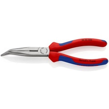 KNIPEX - 26 22 200 SBA Tools - Long Nose Pliers with Cutter, 40 Degree Angled, Multi-Component (2622200SBA)