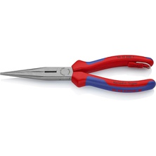 KNIPEX Tools 2612200TBKA Long Nose Pliers with Milling Cutter Multi-Component Attachment with Attachment