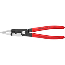 Knipex 13 81 200 SB Electrical Installation Pliers with Plastic Coating 200 mm Black