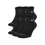 Nike Everyday Plus Cushioned Ankle Socks (6 Pairs) Black