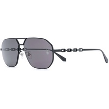 Off-White Wright Aviator Sunglasses Black/Grey