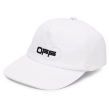 Off-White Ladies Off Logo Baseball Cap White/Black