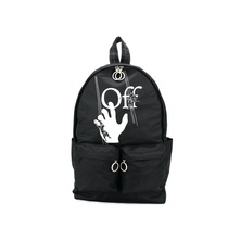 OFF-WHITE Logo Print Backpack Black