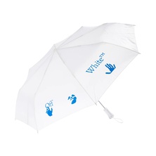 OFF-WHITE Foldable Umbrella White/Blue