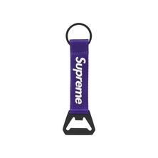 Supreme Bottle Opener Webbing Keychain Purple