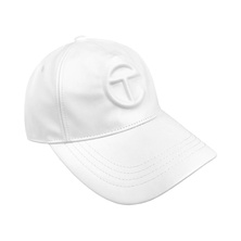 Telfar Logo Embossed Hat White