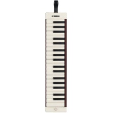 Yamaha P-37EBR Pianica - Portable 37 Key Melodica with Mouthpiece and Carry Bag - For Beginners and Reginners - Brown