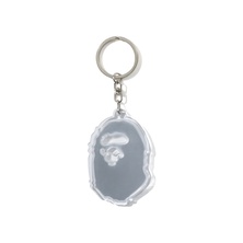 BAPE Ape Head Reflective Keychain White