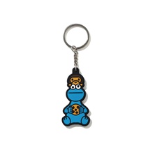 BAPE x Sesame Street Cookie Monster Silicon Keychain Blue