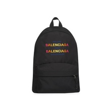 Balenciaga Explorer Backpack Milano Paris Los Angeles Large Gris Crayon/Rouge
