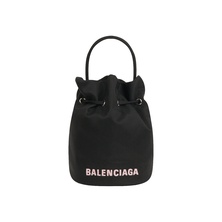 Balenciaga Wheel XS Drawstring Bucket Bag Bucket Bag Black