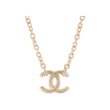 Chanel CC Pendant Necklace Gold