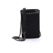 Chanel CC Phone Holder Crossbody Black