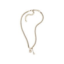 Chanel Metal/Diamantes Necklace Gold/Pearly White/Crystal