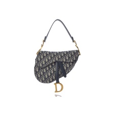 Dior Oblique Saddle Bag Blue