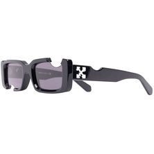 OFF-WHITE Cady Cut-Out Rectangular Frame Sunglasses Black/White/Grey (SS22)