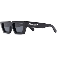 Off-White Manchester Rectangular Frame Sunglasses Black/Dark Grey/White