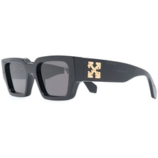 Off-White Mari Rectangular Frame Sunglasses Black/Gold