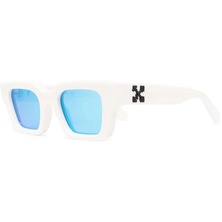 OFF-WHITE Virgil Rectangle Frame Sunglasses White/Black/Blue