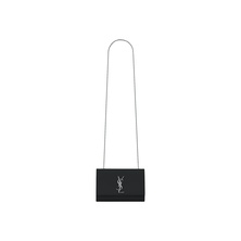 Saint Laurent Kate Chain Bag Small Grain De Poudre Embossed Black