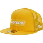 Supreme Box Logo Mesh Back New Era Yellow