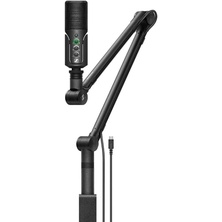 Sennheiser Profile Streaming Set with USB Microphone, Boom Arm and Bag - Plug & Play Design, Perfect for Podcasts and Streaming, Kidney Capacitor Capsule, 3 m USB-C Cable - Black (