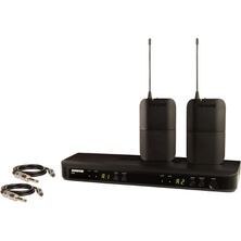 Shure BLX188UK/CVL-K3E Dual Channel Wireless Microphone System with 2 Bodypacks and 2 CVL Lavalier Microphones