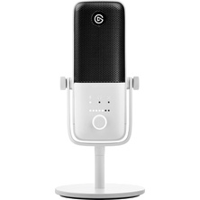 Elgato Wave:3 White - Professional USB Condenser Microphone for Streaming, Podcasts, Gaming and Home Office, Free Mixing Software, Sound Effect Plugins, Anti-Distortion, Plug & Pla